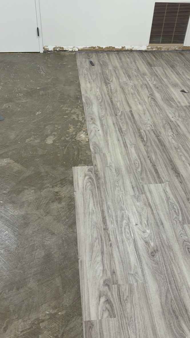 The Oaks at Whitaker Glen Rubber Flooring Installation